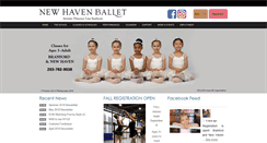 Desktop Screenshot of newhavenballet.org